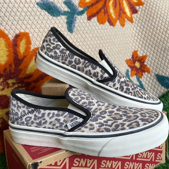 Vans Slip On Sf Cheetah White Cap Gray/Black Surf WMNS sneakers - Picture 6 of 16